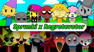 Sprunki x Regretevator Sprunki x Regretevator